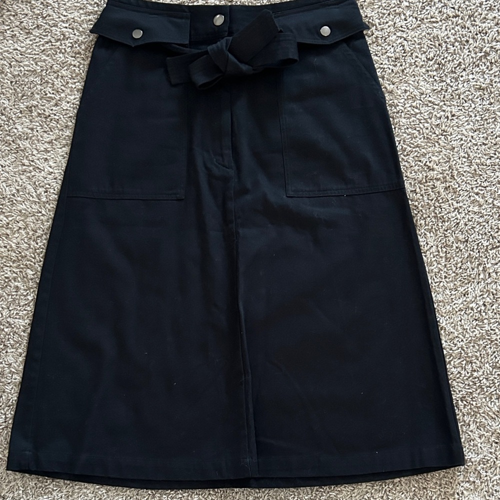 Banana Republic Black Midi Skirt